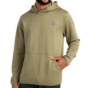 Huk Coldfront+ Performance Hoodie Mens L Pullover Fishing Overland Heather